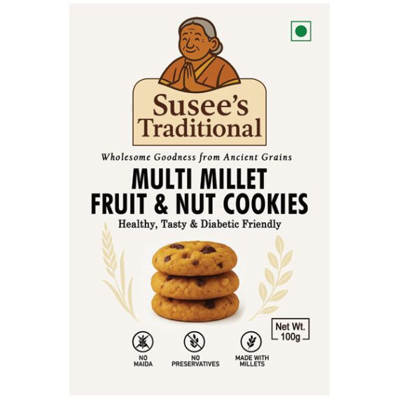 Susee's Multi Millet Fruit & Nut Cookies 100g